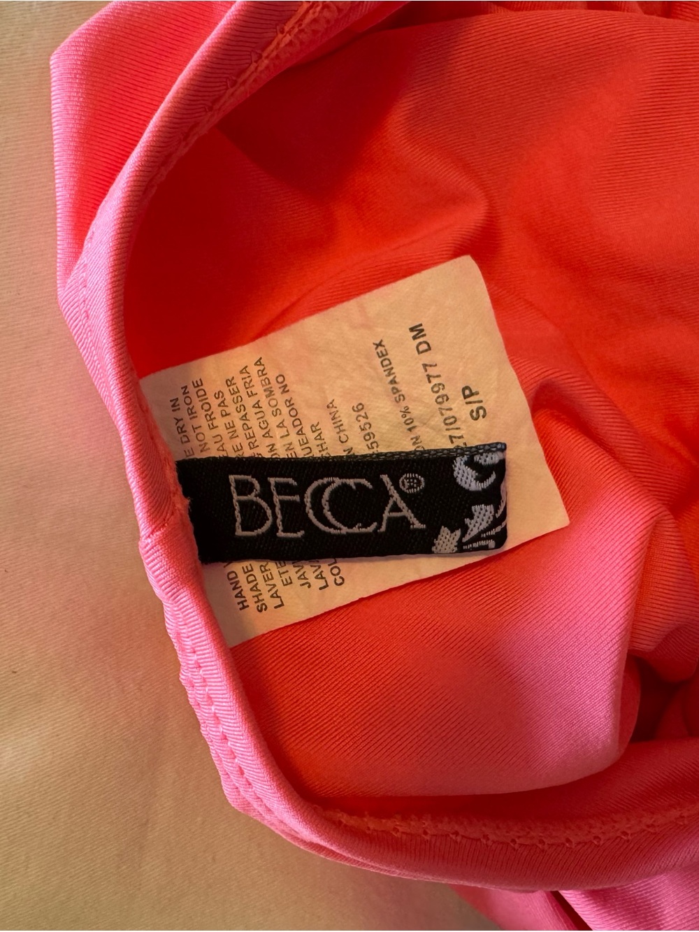 Becca One-Piece Swimsuit Pink - Picture 5 of 5